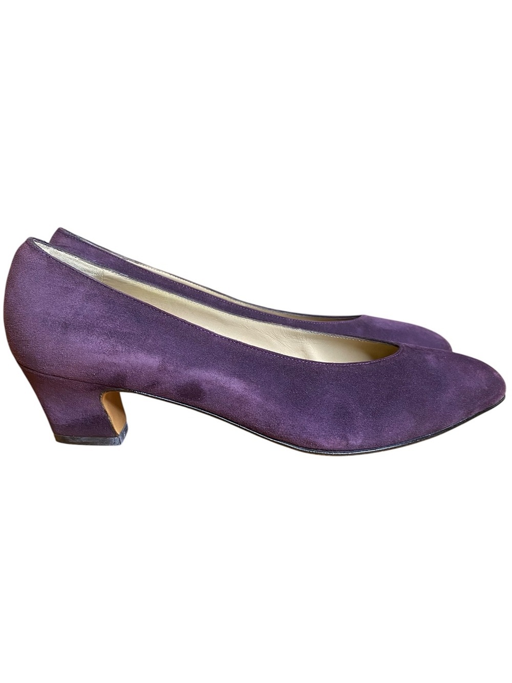 Salvatore Ferragamo Designer Purple Suede luxury Pumps Women’s Size 8.5 B